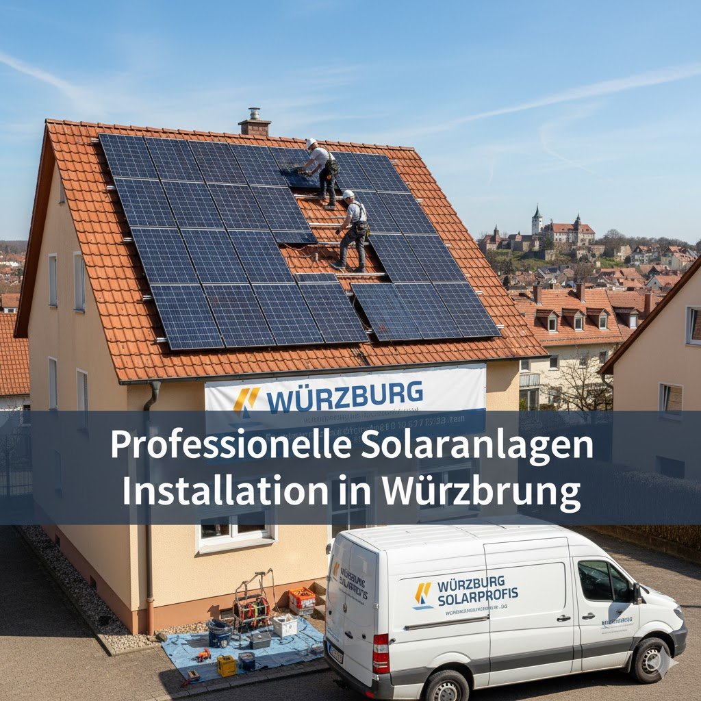 Professionelle Solaranlagen Installation in Wurzburg.